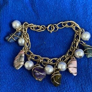 Gold and Silver Charm Bracelet